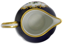 Margaret Thatcher Personally Owned China -- Creamer in a Navy Blue Floral Pattern